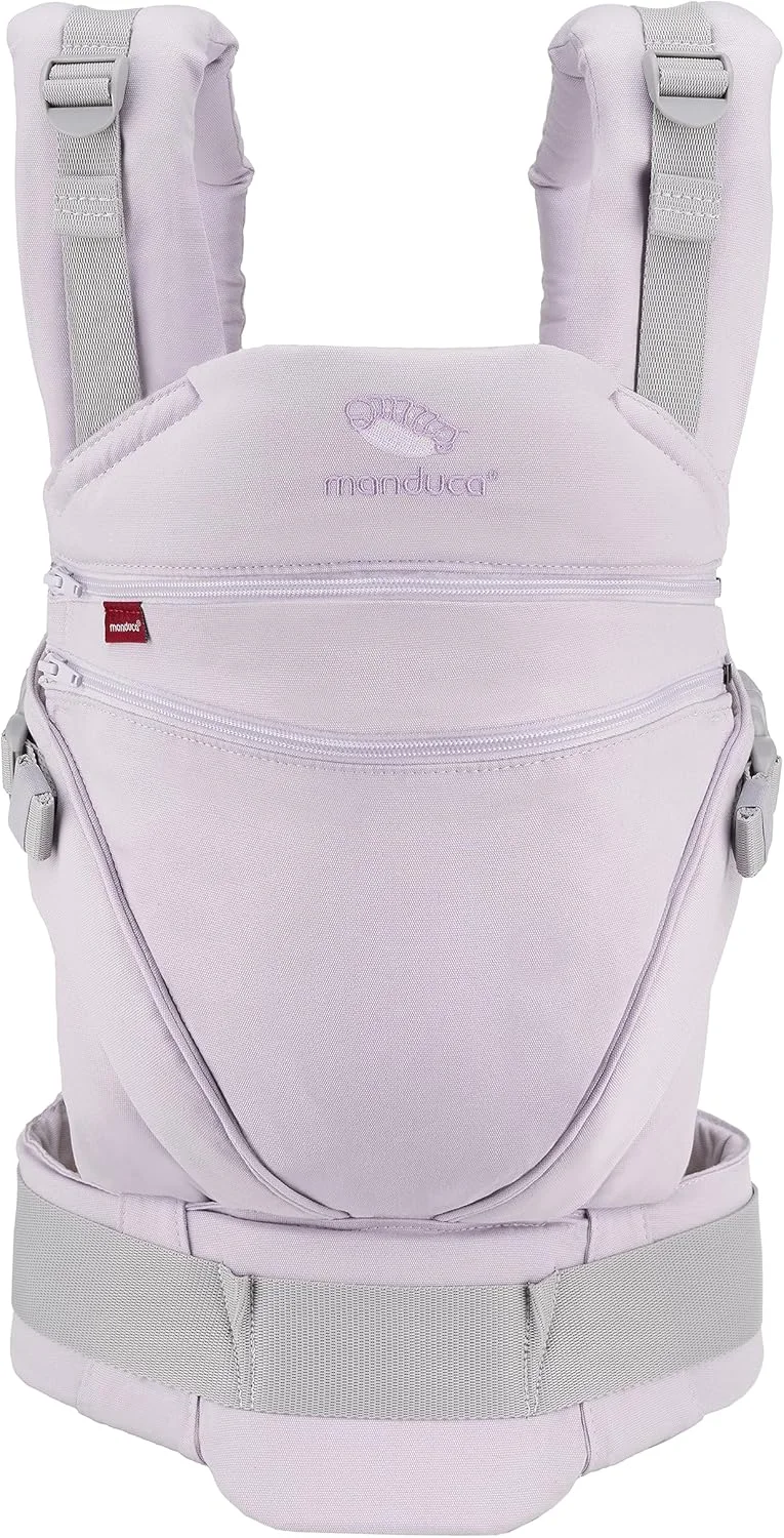 آغوشی نوزاد ماندوکا XT - صندلی قابل تنظیم که با کودک شما رشد می کند - از نوزاد تا نوپا - آغوشی نوزاد پنبه ارگانیک با 3 حالت حمل، تک رنگ اسطوخودوس