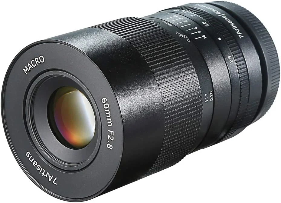 لنز ماکرو 60 میلی‌متری F2.8 7artisans APS-C دستی ثابت برای مانت Canon M1 M2 M3 M5 M6 M10 EOS-M مشکی