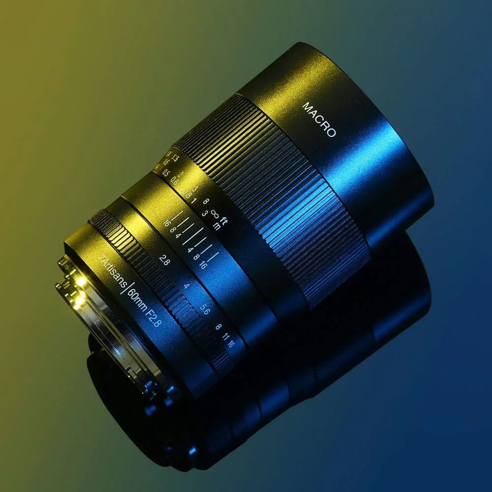 لنز ماکرو 60 میلی‌متری F2.8 7artisans APS-C دستی ثابت برای مانت Canon M1 M2 M3 M5 M6 M10 EOS-M مشکی