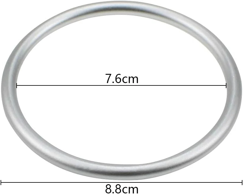 2 Pieces Baby Sling Rings Lightweight Aluminium Wrap Rings Baby Carrier Rings Baby Wrap Carrier Sling Ring Accessory for Infants Toddlers Newborn Kids Carriers and Slings - Silver