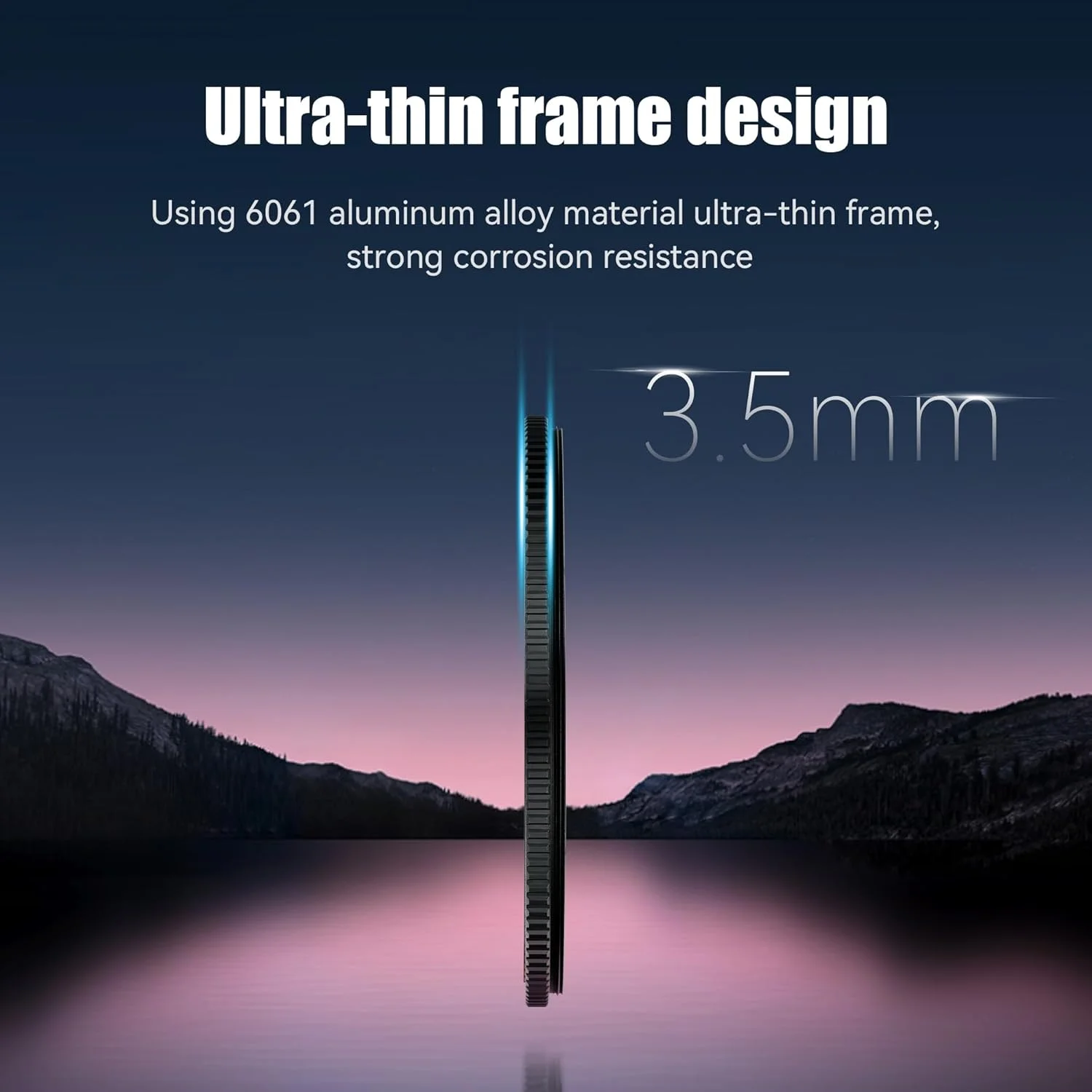 فیلتر فرابنفش HD MC-UV آرمور-پرو 7artisans با 24 لایه پوشش ضد آب و ضد خش، سازگار با لنزهای دوربین با قطر 58 تا 95 میلی‌متر.