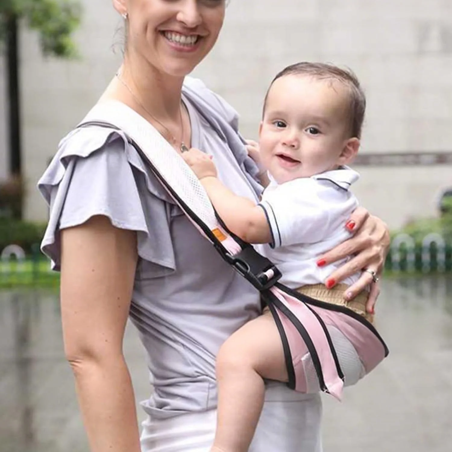 آغوشی سبک وزن نوزاد - لوازم جانبی قابل تنظیم برای آغوشی نوزاد و کودک نوپا برای دختران 0-4 سال، 20 کیلوگرم، آغوشی ارگونومیک، سیستم های مسافرتی قابل تنفس، فعالیت های آبی، مسافرت هوایی، پارک های تفریحی، پیاده روی