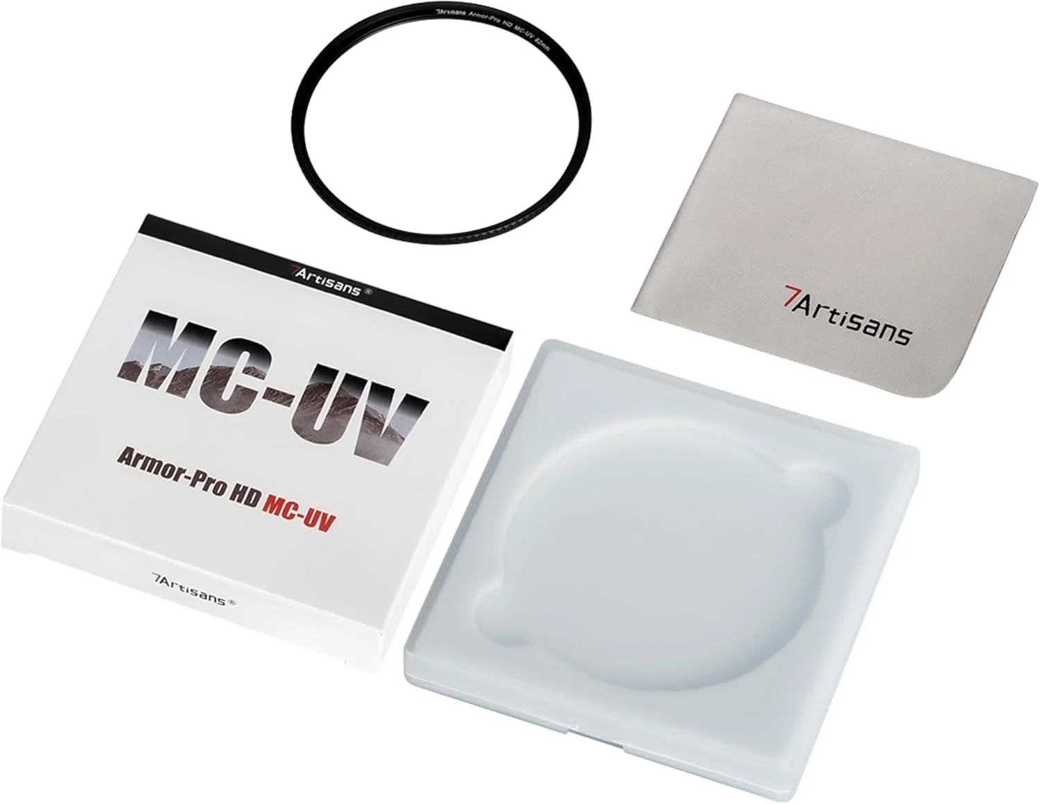 فیلتر فرابنفش HD MC-UV آرمور-پرو 7artisans با 24 لایه پوشش ضد آب و ضد خش، سازگار با لنزهای دوربین با قطر 58 تا 95 میلی‌متر.