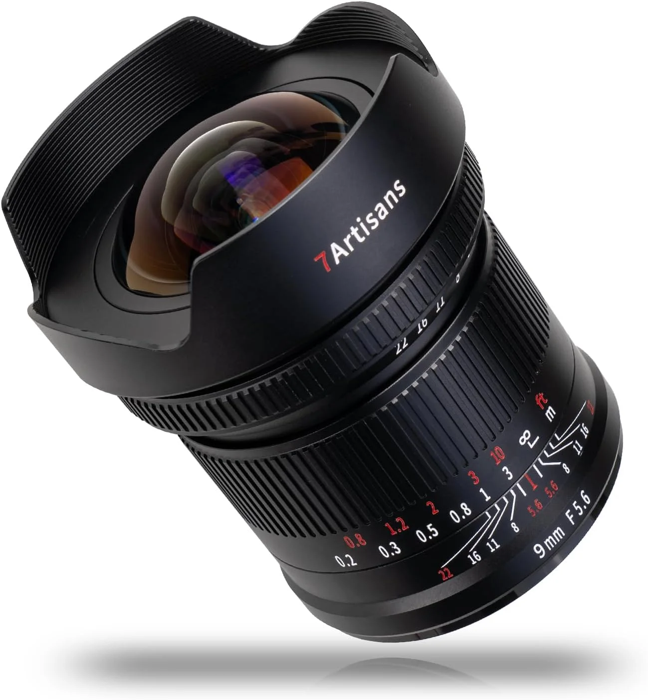 7artisans 9mm F5.6 Full-Frame Ultra Wide-Angle Lens, Compatible with Full-Frame Canon EOS-R Mount Mirrorless Cameras EOS R RP R5 R6 R7