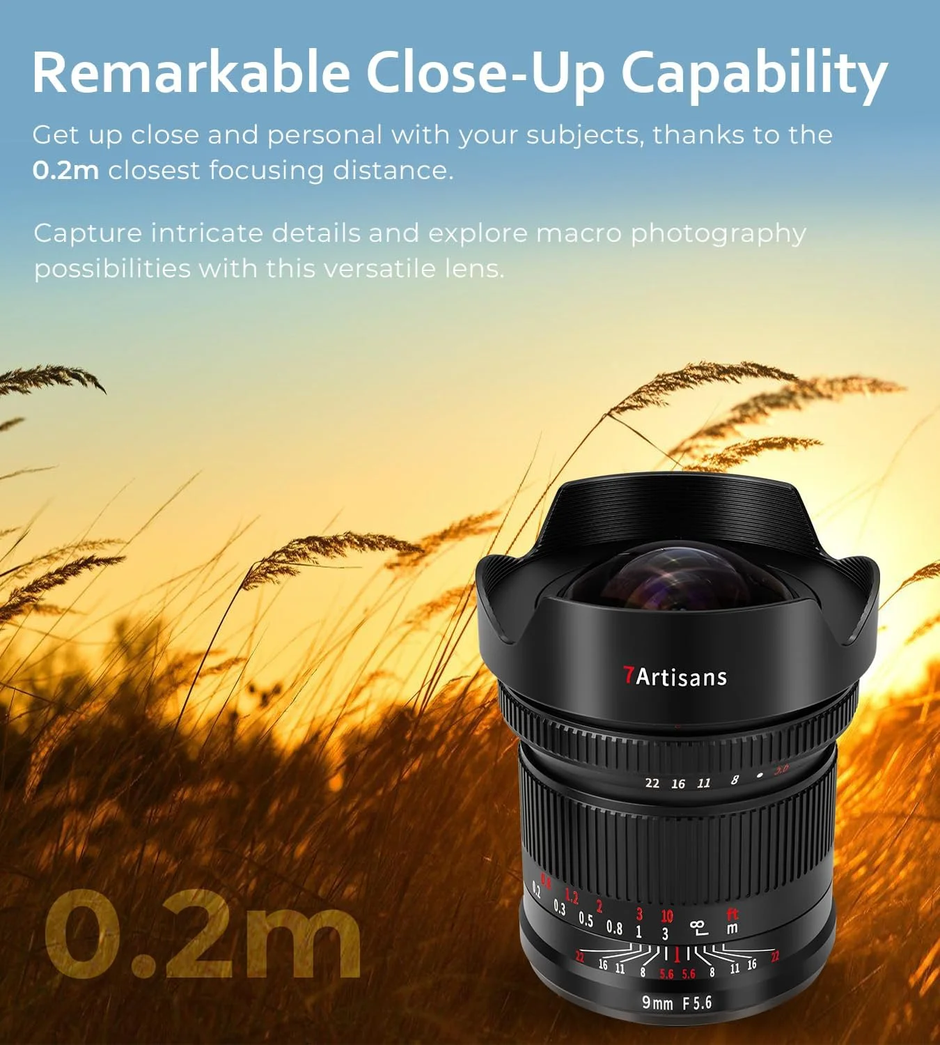 7artisans 9mm F5.6 Full-Frame Ultra Wide-Angle Lens, Compatible with Full-Frame Canon EOS-R Mount Mirrorless Cameras EOS R RP R5 R6 R7