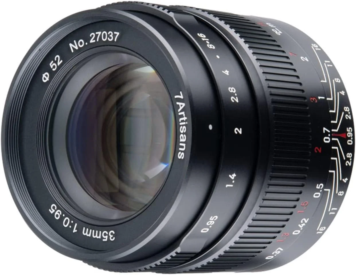 لنز دوربین بدون آینه 7artisans 35mm f0.95 با دیافراگم بزرگ APS-C، جمع و جور برای کانن Canon R Mount R RP R5 R6