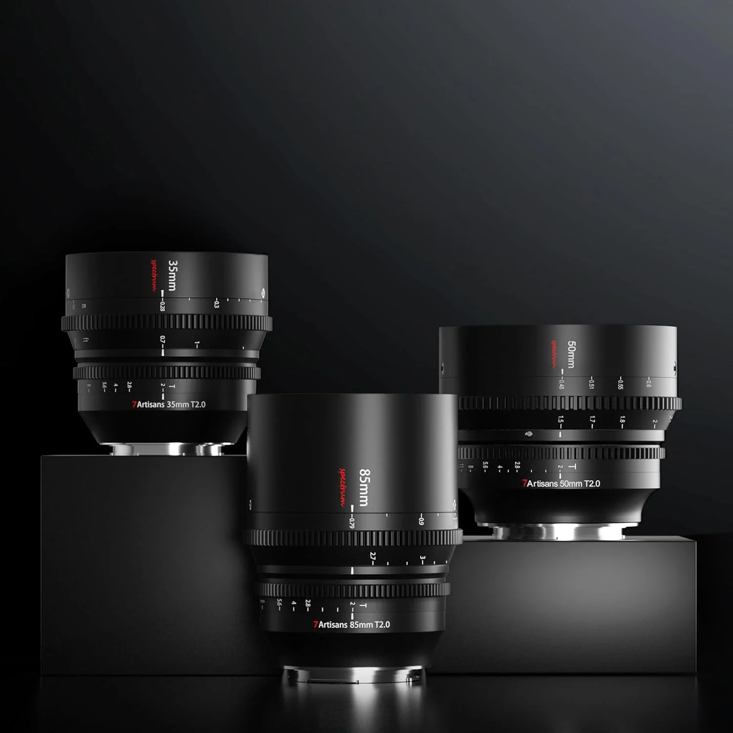 لنز سینمایی 7artisans با دیافراگم بزرگ 35mm/50mm/85mm T2.0 سازگار با دهانه Leica/Sigma/Panasonic L