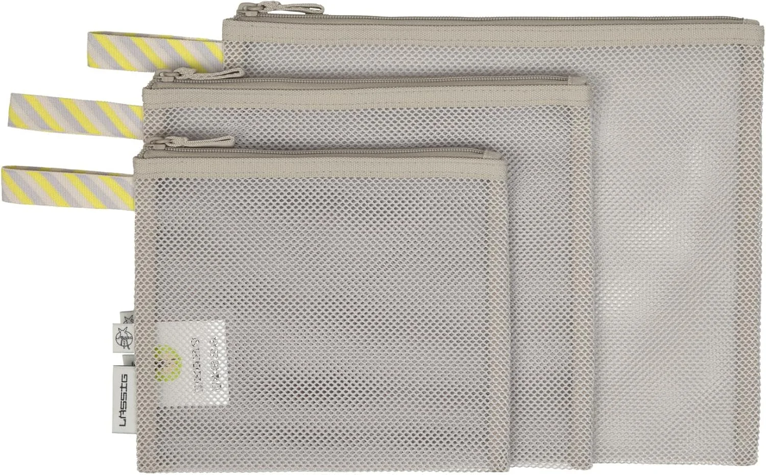 ست لوازم جانبی کیف پوشک 3 تکه LÄSSIG، سازمان دهنده کیف های توری برای مسافرت، ست کیف های توری بژ ست لوازم جانبی کیف پوشک 3 تکه LÄSSIG، سازمان دهنده کیف های توری برای مسافرت، ست کیف های توری بژ