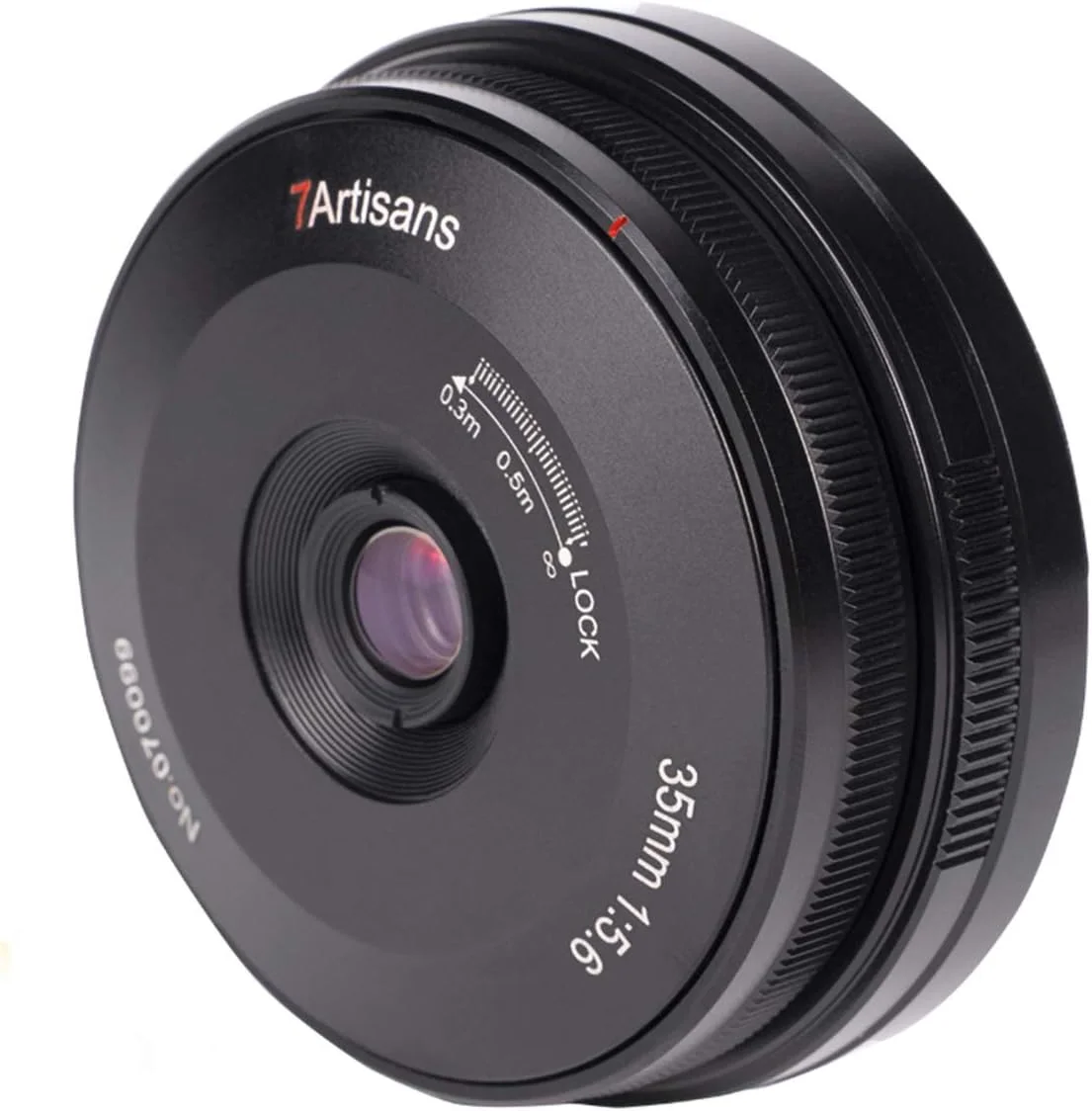 لنز دوربین 7artisans 35mm F5.6 APS-C مانت سونی E، لنز 35 میلی متری فوق العاده نازک دوربین فول فریم MF واید انگل برای A6000 A6300 A6400
