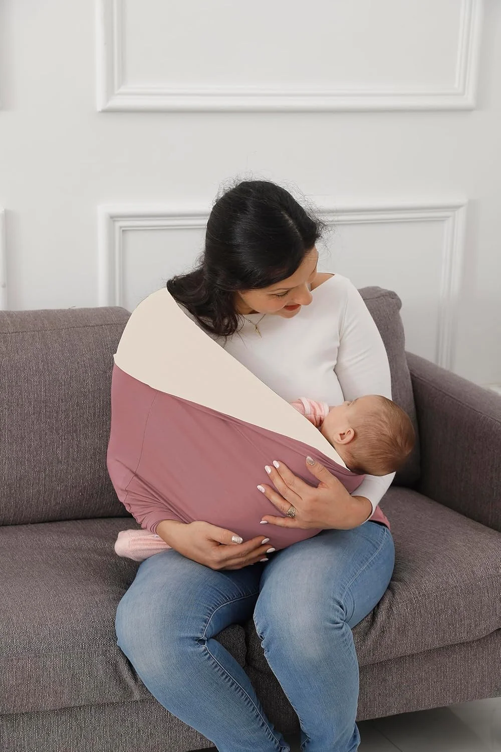 آغوشی نوزاد کلووته، پتو پیوند دو طرفه، آغوشی نرم و کشسان نوزاد و کودک، آغوشی عالی برای نوزاد و کودک تا وزن 15 کیلوگرم.