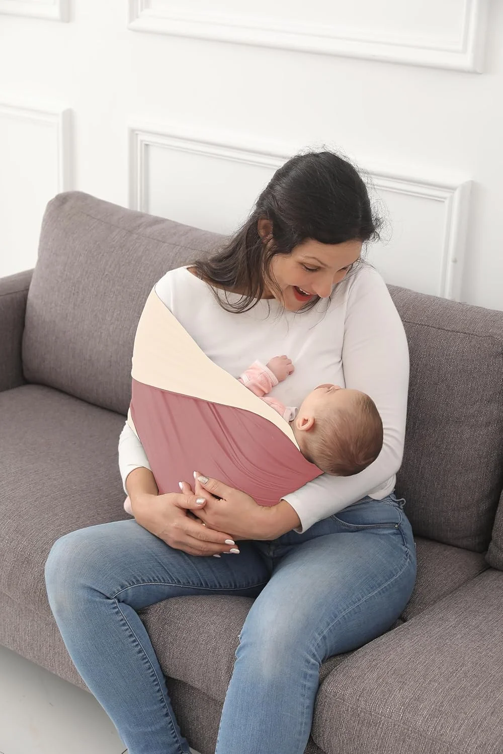 آغوشی نوزاد کلووته، پتو پیوند دو طرفه، آغوشی نرم و کشسان نوزاد و کودک، آغوشی عالی برای نوزاد و کودک تا وزن 15 کیلوگرم.