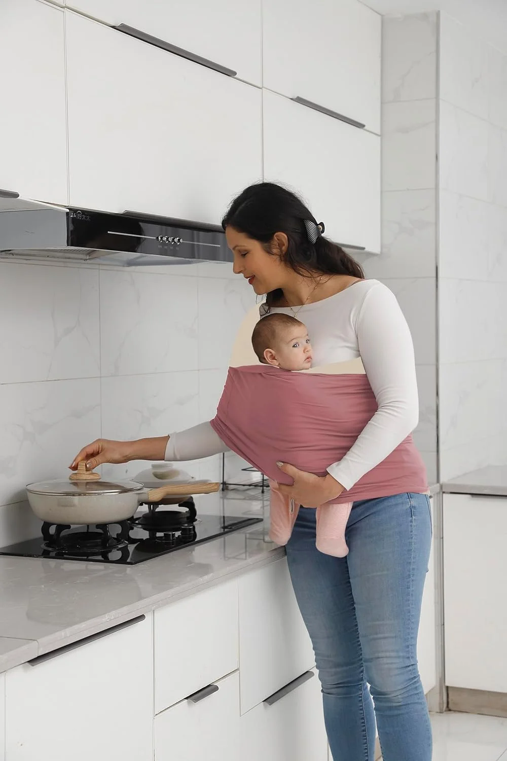 آغوشی نوزاد کلووته، پتو پیوند دو طرفه، آغوشی نرم و کشسان نوزاد و کودک، آغوشی عالی برای نوزاد و کودک تا وزن 15 کیلوگرم.