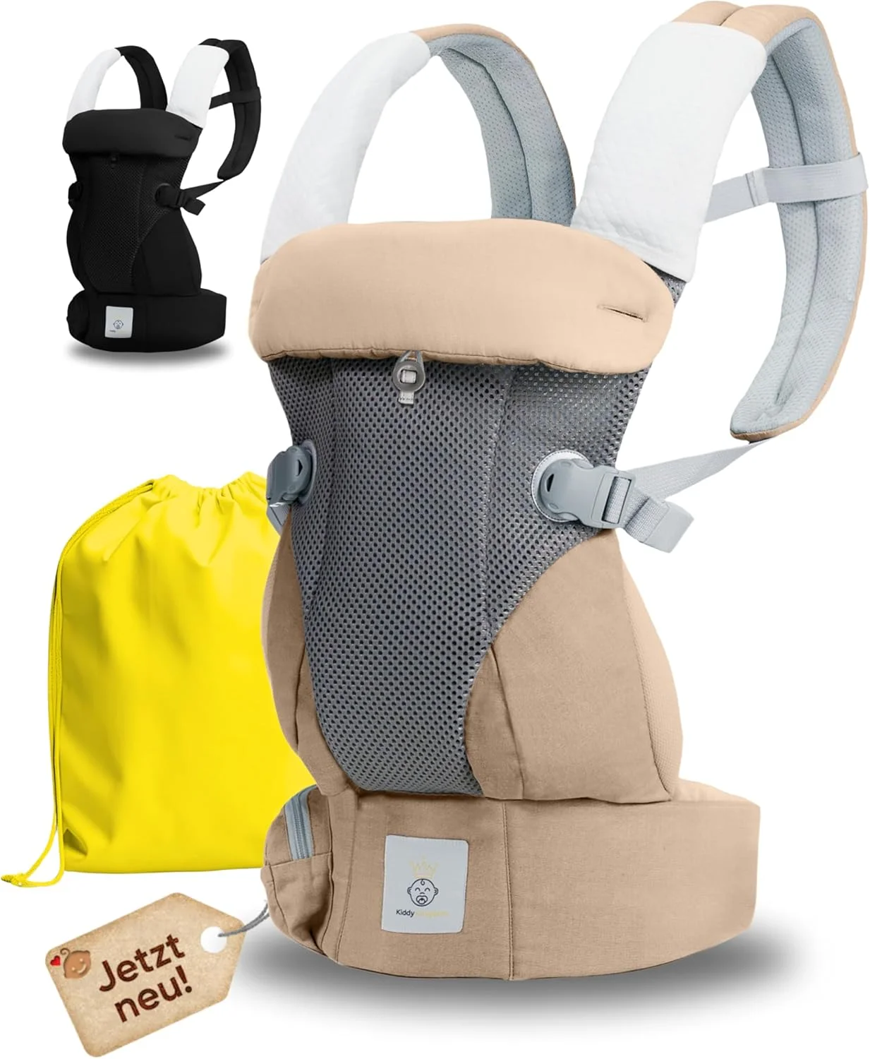 کیدی کینگدام - آغوشی نوزاد ارگونومیک از بدو تولد - آغوشی کودک 3 در 1 چند منظوره از 0 تا 36 ماهگی - آغوشی نوزاد با توری نرم سه بعدی - پنبه - کیف آغوشی نوزاد بژ کیدی کینگدام - آغوشی نوزاد ارگونومیک از بدو تولد - آغوشی کودک 3 در 1 چند منظوره از 0 تا 36 ماهگی - آغوشی نوزاد با توری نرم سه بعدی - پنبه - کیف آغوشی نوزاد بژ