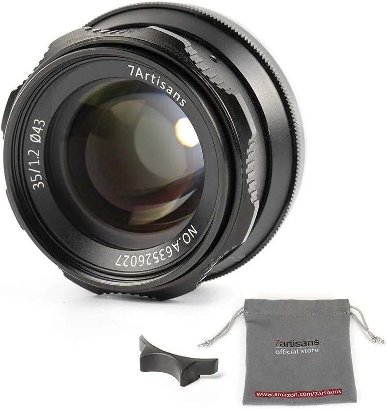 لنز فوکوس دستی 35mm F1.2 APS-C هفتartisans، مناسب برای دوربین های بدون آینه کامپکت با مانت Nikon Z برای Nikon Z6 Z7 Z50 - مشکی
