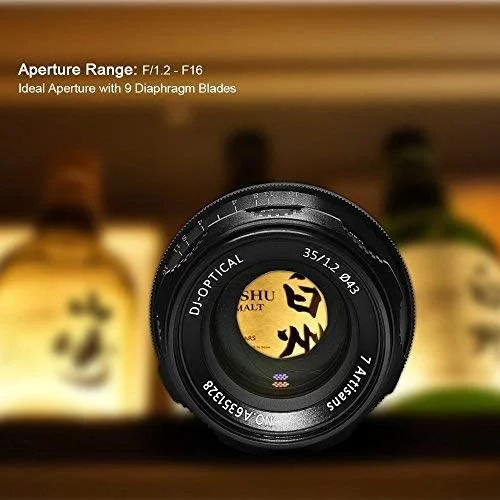 لنز فوکوس دستی 35mm F1.2 APS-C هفتartisans، مناسب برای دوربین های بدون آینه کامپکت با مانت Nikon Z برای Nikon Z6 Z7 Z50 - مشکی