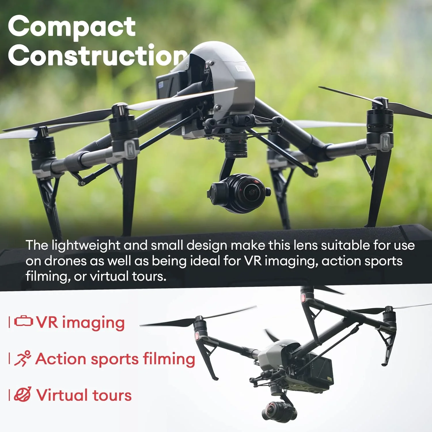 لنز چشم ماهی دایره ای 7artisans 4mm F2.8، زاویه دید فوق عریض 225 درجه، سازگار با دوربین های M4/3 مانت EPM1 EPM2 EPL1 EPL2 EPL7 EPL9 E-M1 E-M5 E-M10 E-Pen-P G1 G2 G3 GX7 GX8 GM5 GM10 GH3 GH5