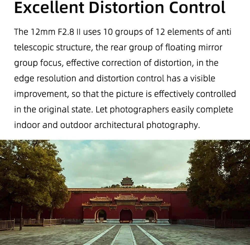 لنز زاویه باز 7artisans 12mm F2.8 II، سازگار با دوربین های APS-C نیکون با مانت Z مدل های Z50 ZFC Z30 و Z5 Z6 Z7 Z6II Z9 در حالت APS-C لنز زاویه باز 7artisans 12mm F2.8 II، سازگار با دوربین های APS-C نیکون با مانت Z مدل های Z50 ZFC Z30 و Z5 Z6 Z7 Z6II Z9 در حالت APS-C