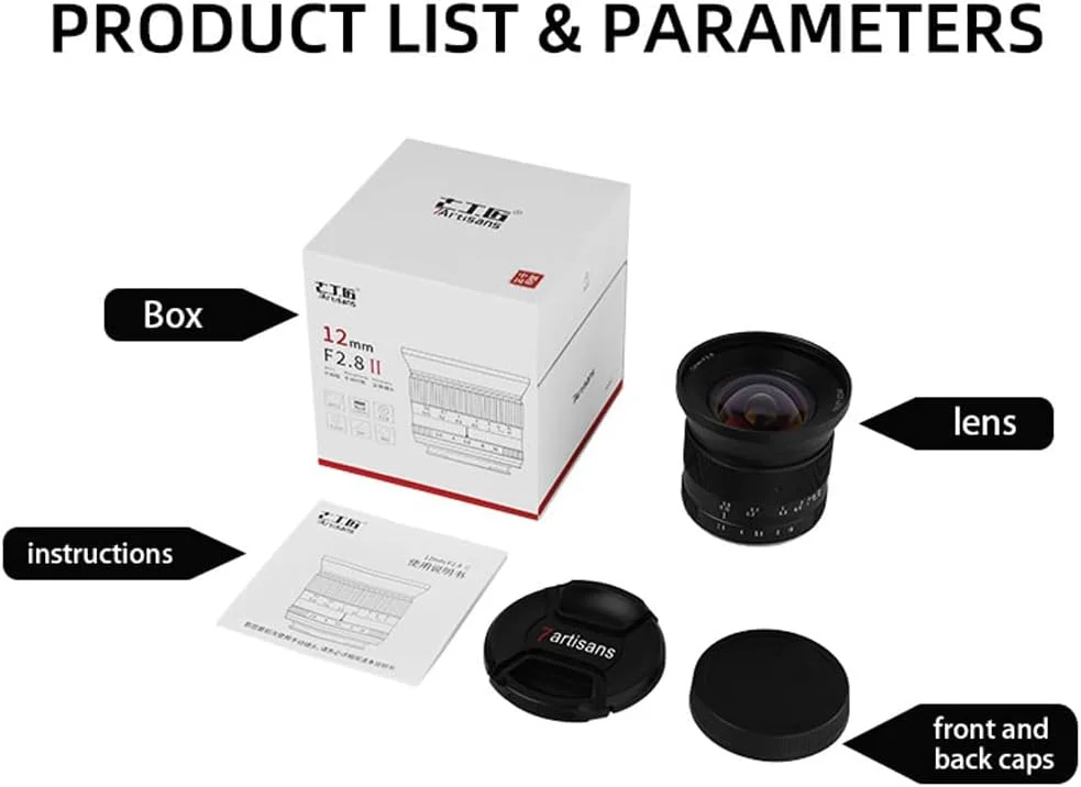 لنز زاویه باز 7artisans 12mm F2.8 II، سازگار با دوربین های APS-C نیکون با مانت Z مدل های Z50 ZFC Z30 و Z5 Z6 Z7 Z6II Z9 در حالت APS-C لنز زاویه باز 7artisans 12mm F2.8 II، سازگار با دوربین های APS-C نیکون با مانت Z مدل های Z50 ZFC Z30 و Z5 Z6 Z7 Z6II Z9 در حالت APS-C