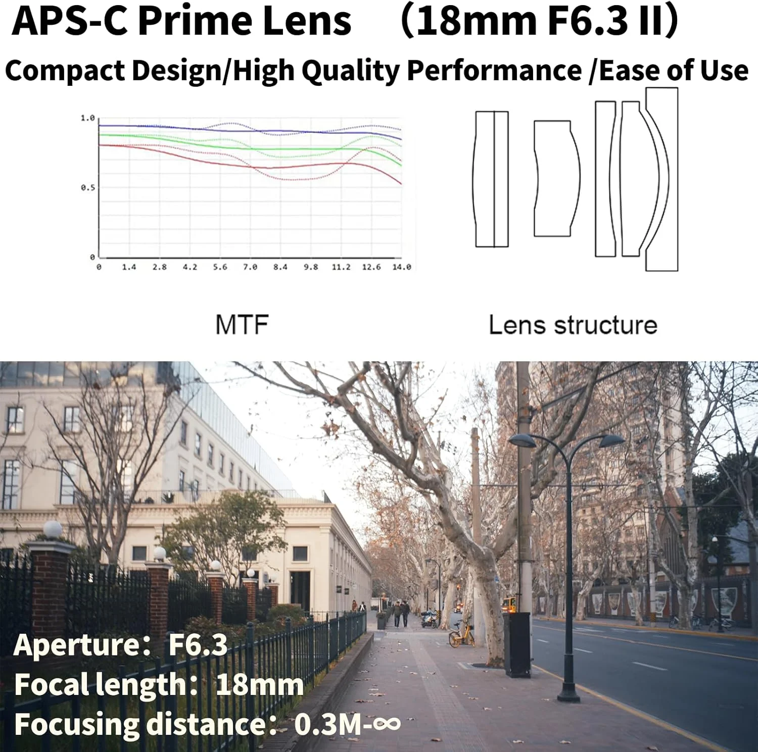 لنز پرایم 18mm F6.3 Ⅱ APS-C الترا واید با فوکوس دستی 7artisans برای دوربین های FUJIFILM با مانت FX