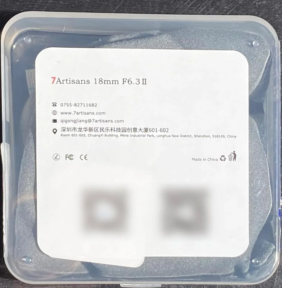 لنز پرایم 18mm F6.3 Ⅱ APS-C الترا واید با فوکوس دستی 7artisans برای دوربین های FUJIFILM با مانت FX