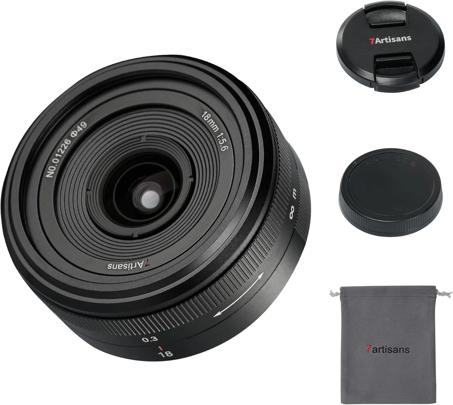 7artisans 18mm f5.6 Full-Frame Manual Focus Ultra-Thin Lens Compatible for Nikon Mirrorless Camera Z Series Z9,Z62,ZF,Z7,Z72,Z6