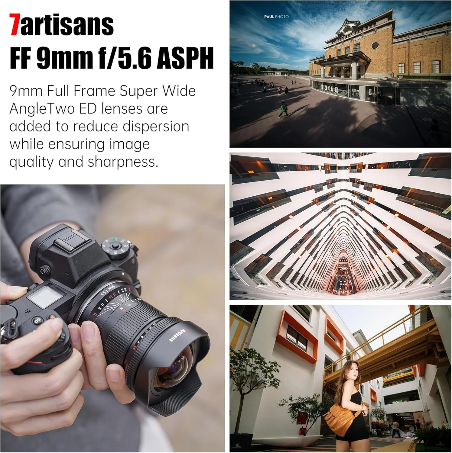لنز 7artisans 9mm F5.6 فول فریم با زاویه دید عریض 132 درجه، اعوجاج تقریباً "صفر"، حداقل فاصله فوکوس 0.2 متر، سازگار با Sigma FP، Panasonic S1 S1H S5، Leica SL SL2، مشکی لنز 7artisans 9mm F5.6 فول فریم با زاویه دید عریض 132 درجه، اعوجاج تقریباً "صفر"، حداقل فاصله فوکوس 0.2 متر، سازگار با Sigma FP، Panasonic S1 S1H S5، Leica SL SL2، مشکی