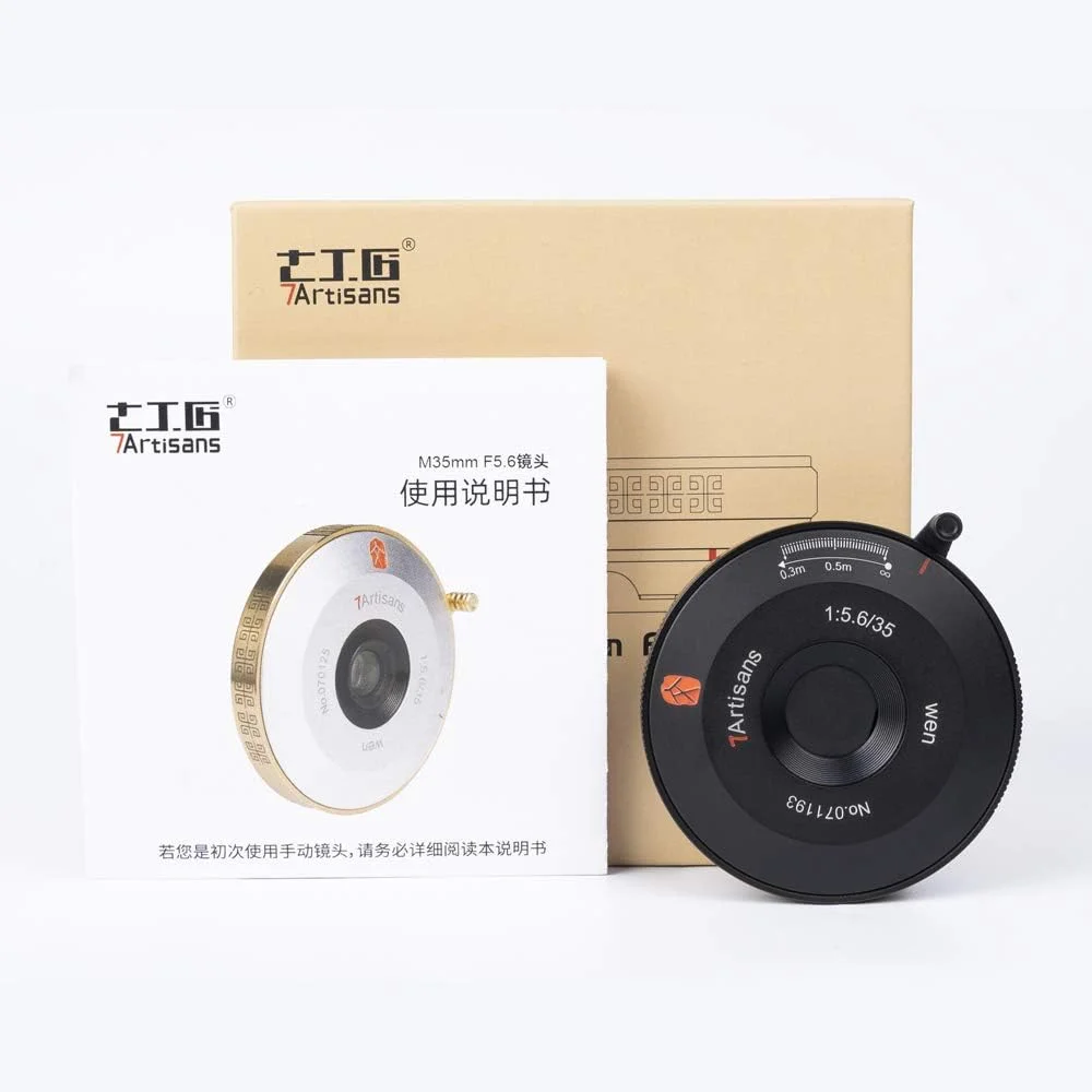 7artisans 35mm f5.6 Full Frame Format Manual Focus Camera Lens Compatible with Leica M-Mount for Leica M,M10,M240M-P240,M-TYP246,M-P,M 262,M7(Black)