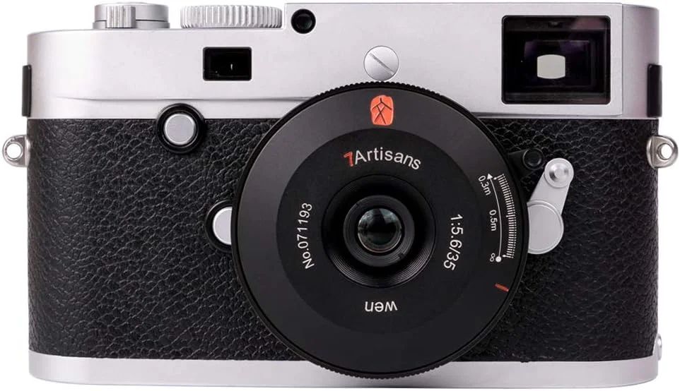 7artisans 35mm f5.6 Full Frame Format Manual Focus Camera Lens Compatible with Leica M-Mount for Leica M,M10,M240M-P240,M-TYP246,M-P,M 262,M7(Black)