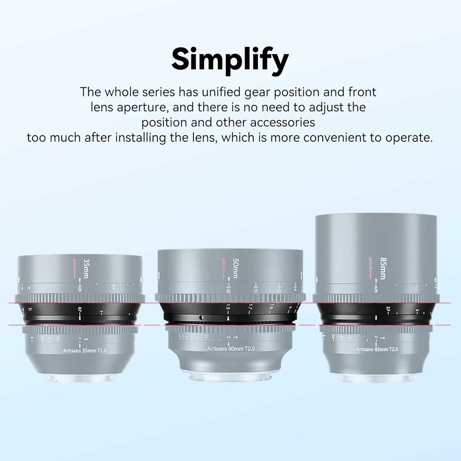 لنز سینمایی 7artisans 50mm T2.0 با دیافراگم باز و فریم کامل، سازگار با مانت Canon RF، لنز سینمایی با فوکوس دستی و اعوجاج کم برای دوربین های بدون آینه Canon EOS R, RED, R3, R5, R6, R7, R10, RP، مشکی