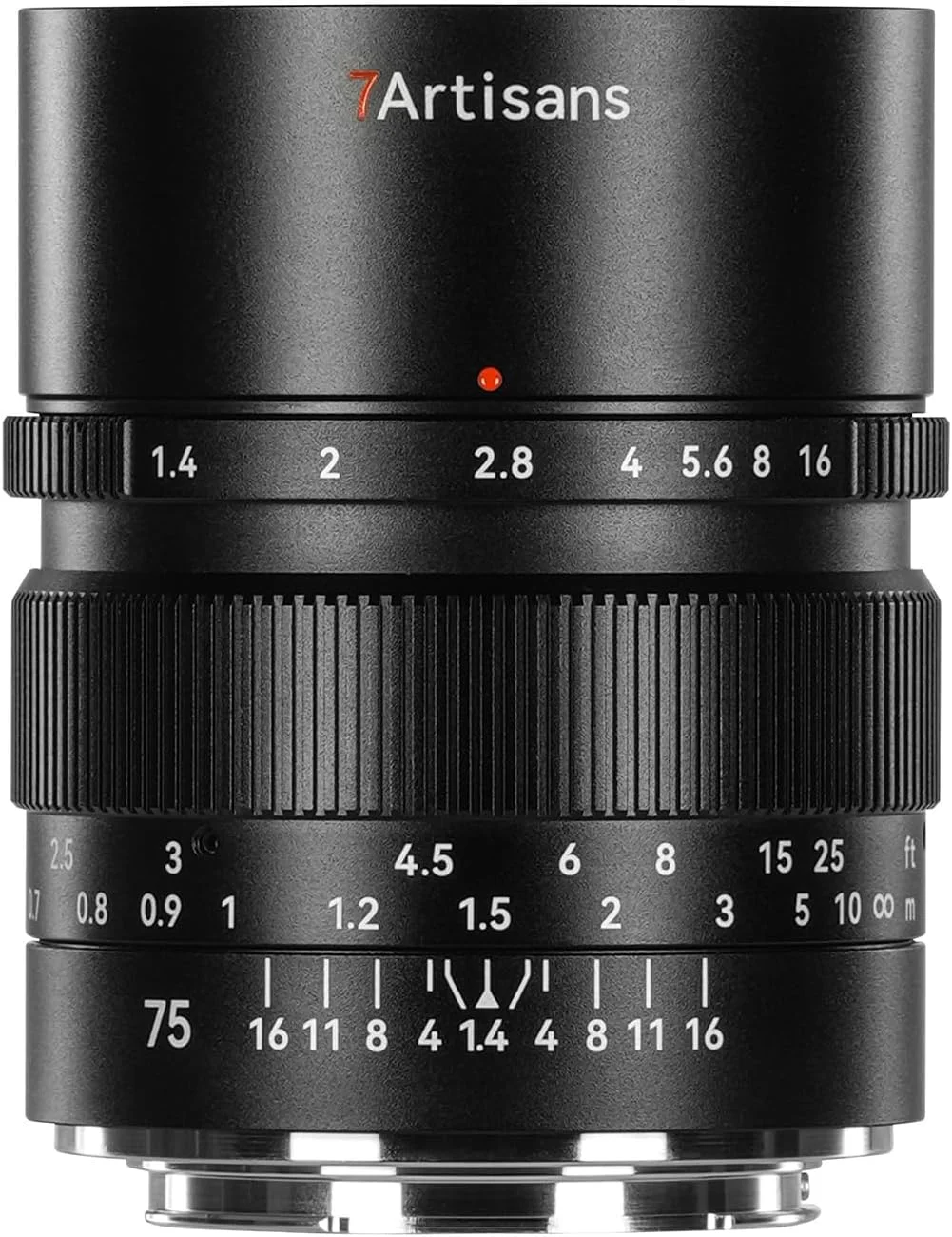 لنز دوربین 7artisans 75mm F1.4 فول فریم با دیافراگم باز و بوکه عالی برای دوربین های بدون آینه نیکون Z-Mount