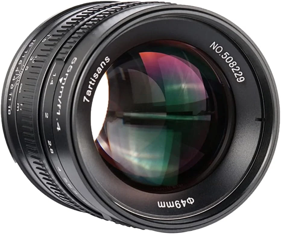 لنز ثابت دستی 7artisans 55mm F1.4 APS-C برای دوربین های Canon EOS-M مانند M1 M2 M3 M5 M6 M10