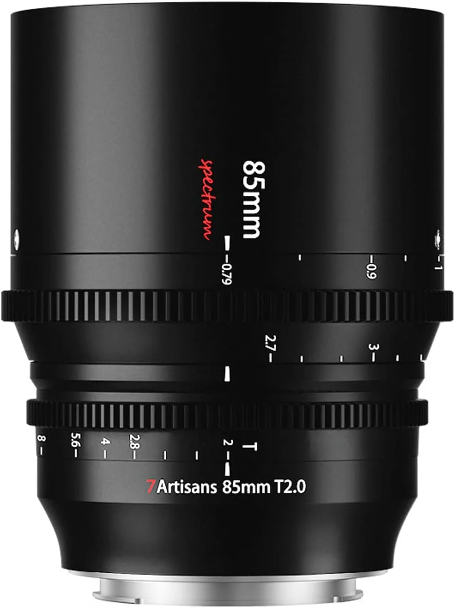لنز سینمایی 7artisans 85mm T2.0 برای دوربین های Sony E-Mount، لنزهای دوربین بدون آینه با دیافراگم بزرگ فول فریم