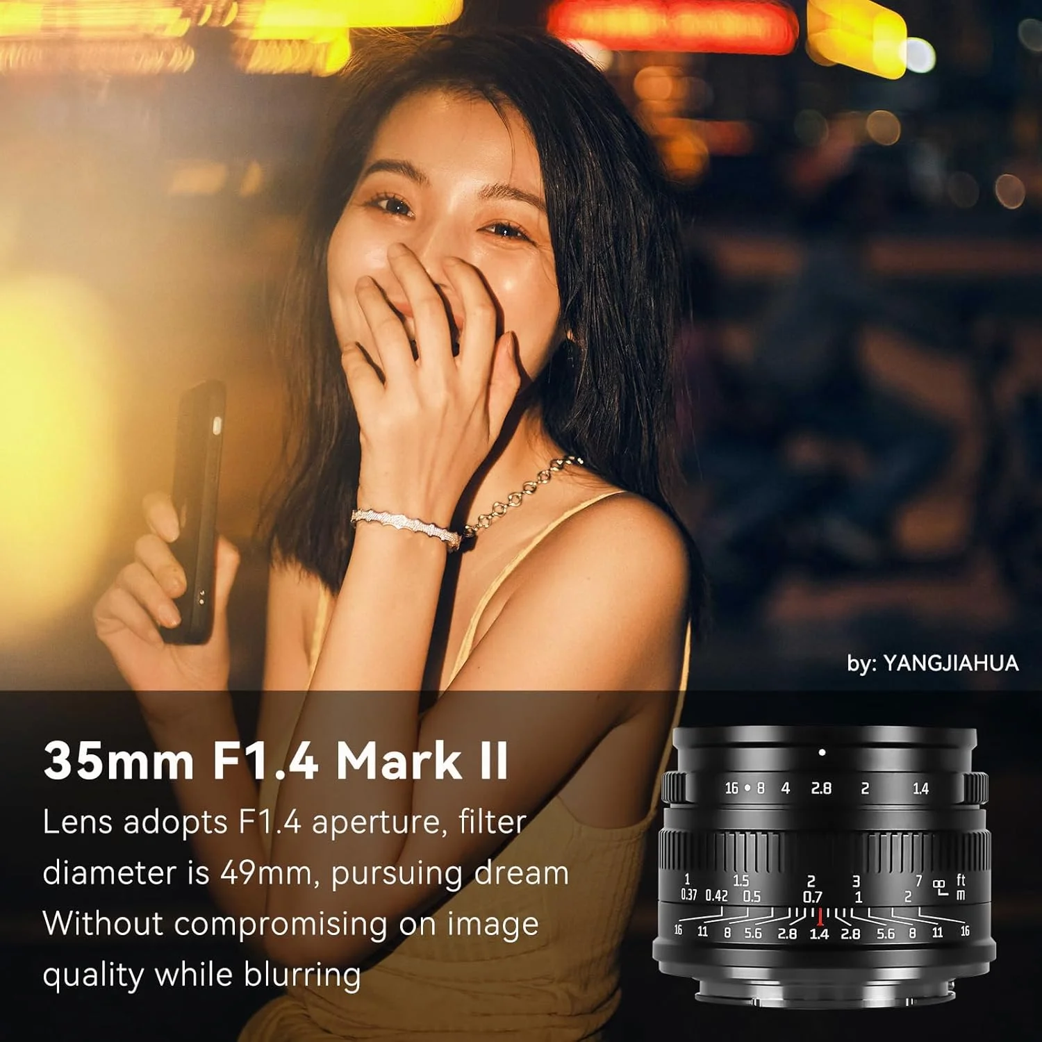 لنز ثابت 35mm F1.4 Mark II APS-C با فوکوس دستی و دیافراگم بزرگ 7artisans، سازگار با دوربین های Olympus و Panasonic با مانت MFT M4/3 لنز ثابت 35mm F1.4 Mark II APS-C با فوکوس دستی و دیافراگم بزرگ 7artisans، سازگار با دوربین های Olympus و Panasonic با مانت MFT M4/3