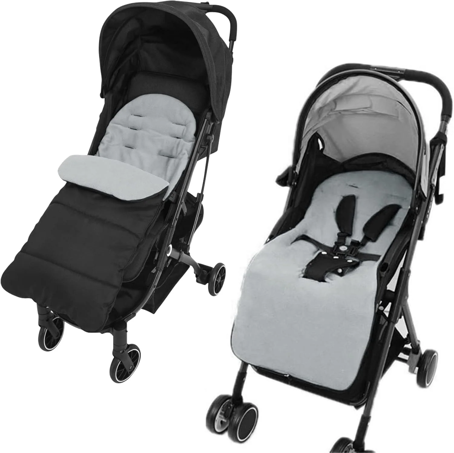 کاور پای کالسکه‌ KASTWAVE، کیسه خواب جهانی نوزاد، گرم نگهدارنده پا در زمستان برای کالسکه، کالسکه بچه، و باگی، کیسه خواب کالسکه زمستانی برای فضای باز، فوق العاده بلند برای نوزاد و کودک نوپا