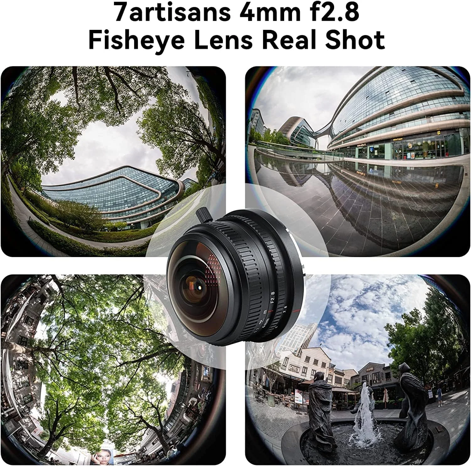 7Artisans 4mm F2.8 Fisheye Wide Angle Lens Ultra Manual Focus Prime Lens Compatible with E-Mount Mirrorless Camera 7Artisans 4mm F2.8 Fisheye Wide Angle Lens Ultra Manual Focus Prime Lens Compatible with E-Mount Mirrorless Camera