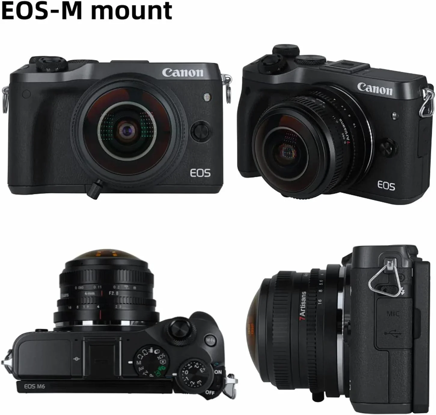 7Artisans 4mm F2.8 Fisheye Wide Angle Lens Ultra Manual Focus Prime Lens Compatible with E-Mount Mirrorless Camera 7Artisans 4mm F2.8 Fisheye Wide Angle Lens Ultra Manual Focus Prime Lens Compatible with E-Mount Mirrorless Camera