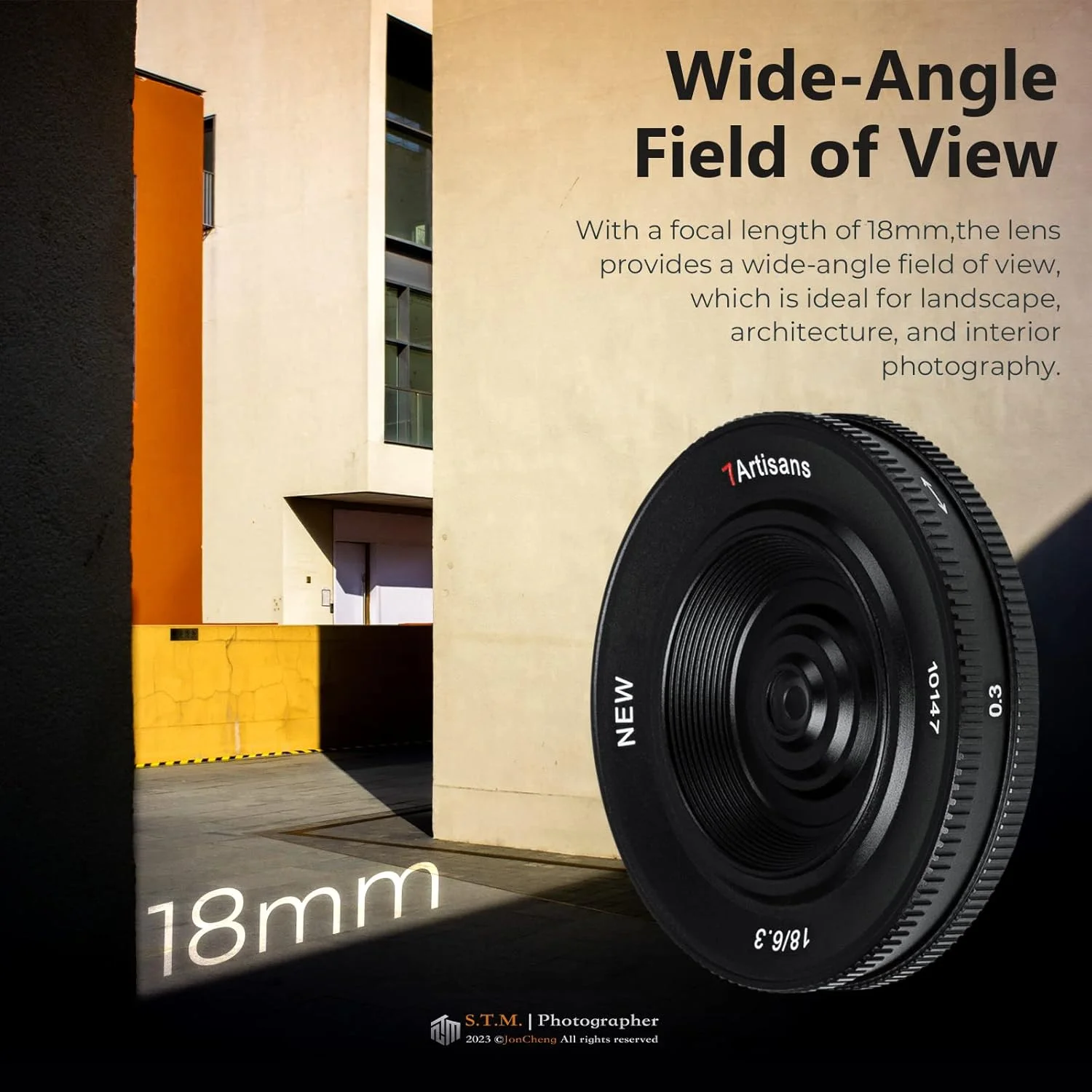 لنز 7artisans 18mm F6.3 II UFO، سازگار با دوربین های بدون آینه فوجی X-M2 X-H1 X-T1 X-T10 X-T2 X-T20 X-T3 X-T4 X-T100 X-T200 X-T30 X-Pro1 X-Pro2 X- Pro3 X-E1 x-e2 x E2S