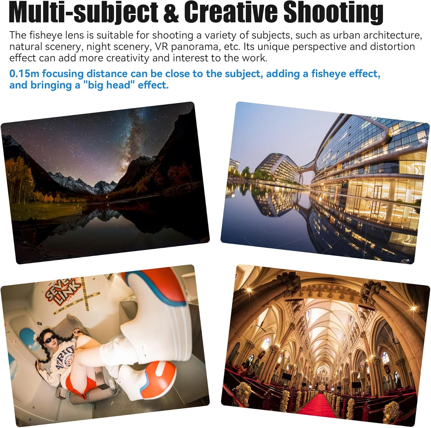 لنز چشم ماهی فوق عریض فول فریم 7artisans 10mm F2.8 II با زاویه دید 185 درجه و فوکوس دستی برای دوربین های بدون آینه Sony E-Mount مدل های A7/A7R/A7S/A7II/A7RII/A7SII/A9/A7RIII/A7III/A7RIV/A9II/A7SIII/A7C/A1