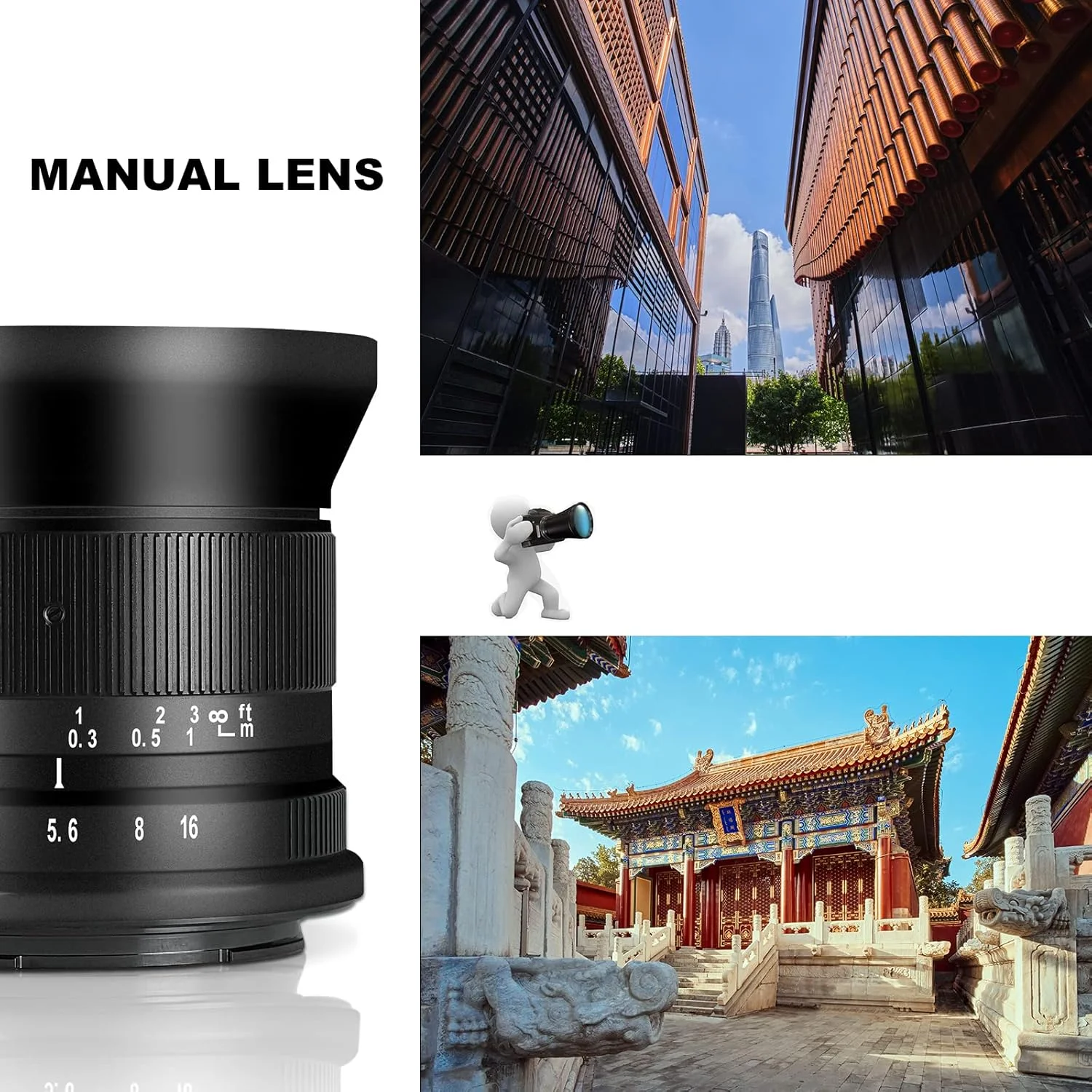 لنز پرایم 7artisans 12mm F2.8 Mark Ⅱ با زاویه دید فوق العاده باز و فوکوس دستی APS-C سازگار با دوربین های بدون آینه Canon RF Mount مدل های EOS R/EOS R3/EOS RP/EOS R5/EOS R6