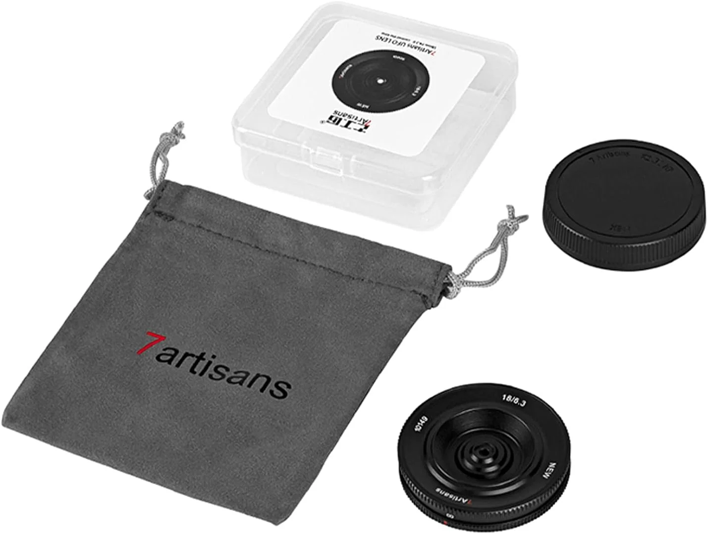 لنز 7artisans 18mm F6.3 II UFO، سازگار با دوربین های بدون آینه فوجی X-M2 X-H1 X-T1 X-T10 X-T2 X-T20 X-T3 X-T4 X-T100 X-T200 X-T30 X-Pro1 X-Pro2 X- Pro3 X-E1 x-e2 x E2S