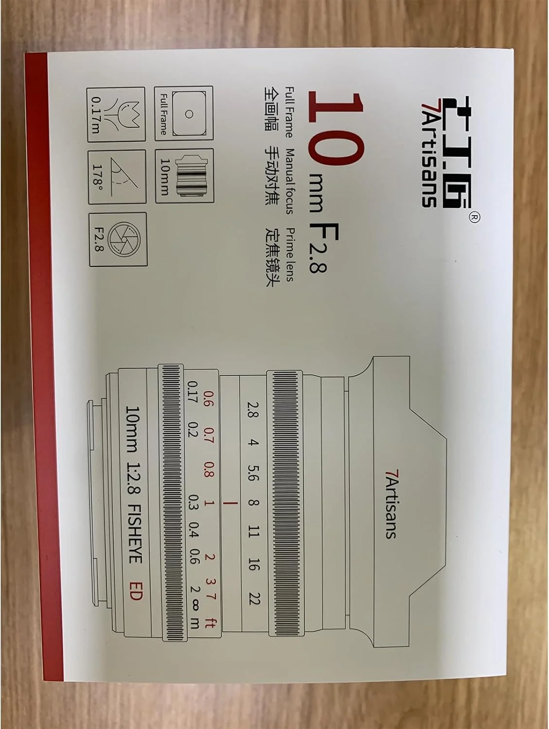 لنز چشم ماهی 7artisans 10mm F2.8 با زاویه دید فوق عریض فول فریم 178 درجه و فوکوس دستی برای دوربین های بدون آینه سری Leica/Panasonic/Sigma L