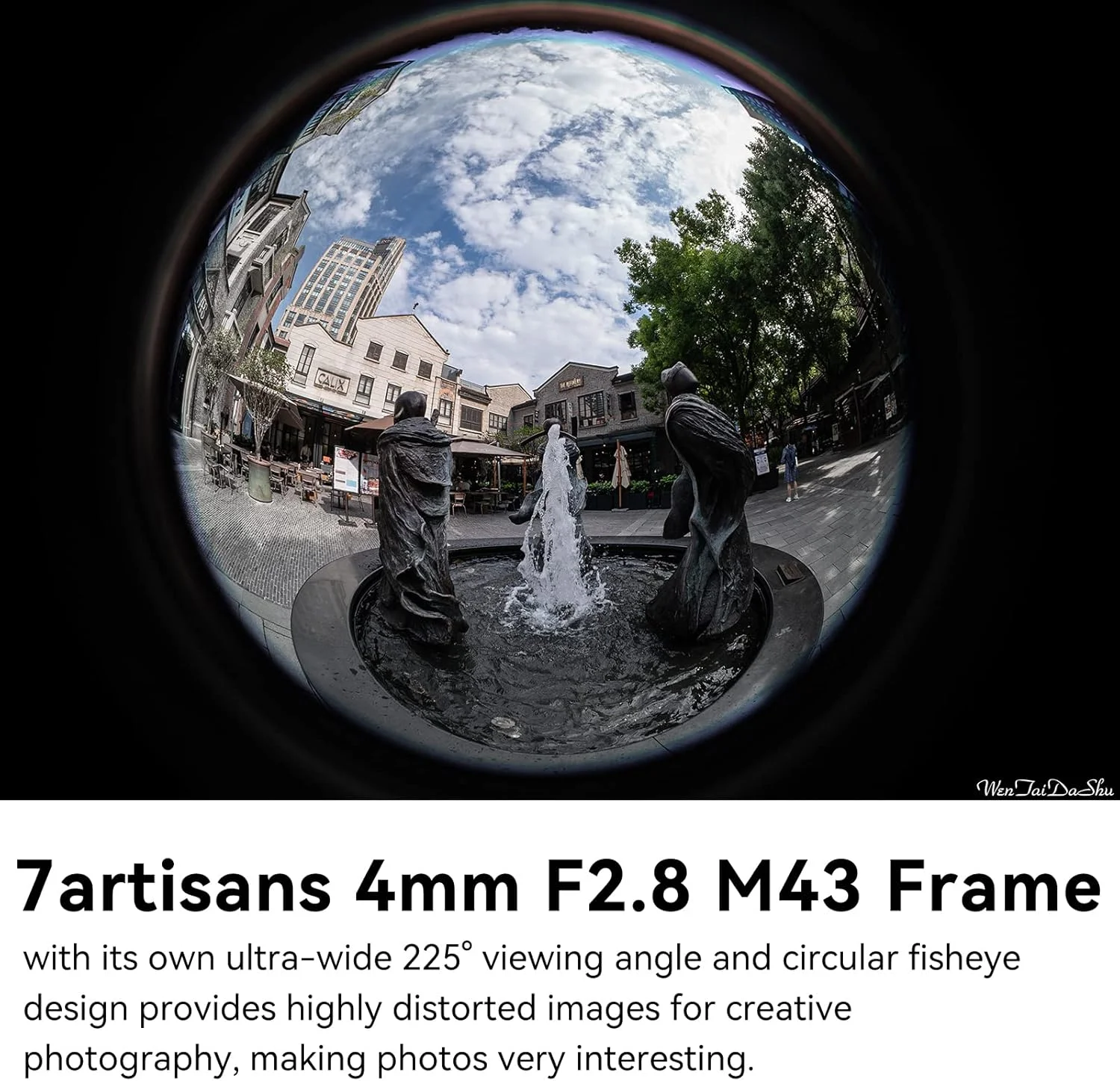 لنز چشم ماهی الترا واید 7artisans 7 4mm F2.8 با زاویه دید باز و فوکوس دستی، سازگار با دوربین های بدون آینه Sony E-Mount مدل های A6300 A6400 A6500 NEX-3 NEX-3N NEX-5T NEX-5R A7 A7II A7RIII