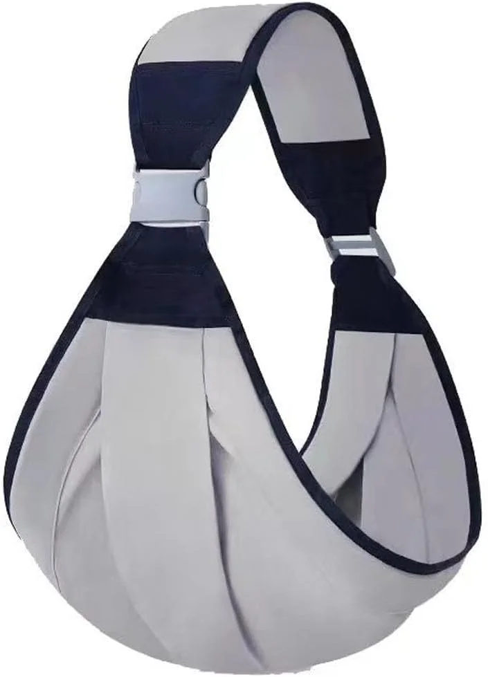 آغوشی نوزاد دینگهاوله با بند شانه ای قابل تنظیم، آغوشی قابل حمل مناسب برای نوزادان 0-36 ماهه (خاکستری)