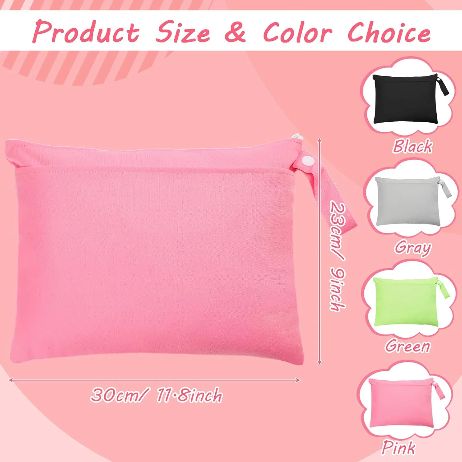 ست 4 عددی کیف پارچه ای پوشک بچه، کیف خشک و تر با 2 جیب زیپ دار، ضد آب و قابل استفاده مجدد، کیف پارچه ای گربه ای با دو جیب، مناسب برای لباس های استخر، ساحل، باشگاه و لوازم جانبی کودک ست 4 عددی کیف پارچه ای پوشک بچه، کیف خشک و تر با 2 جیب زیپ دار، ضد آب و قابل استفاده مجدد، کیف پارچه ای گربه ای با دو جیب، مناسب برای لباس های استخر، ساحل، باشگاه و لوازم جانبی کودک