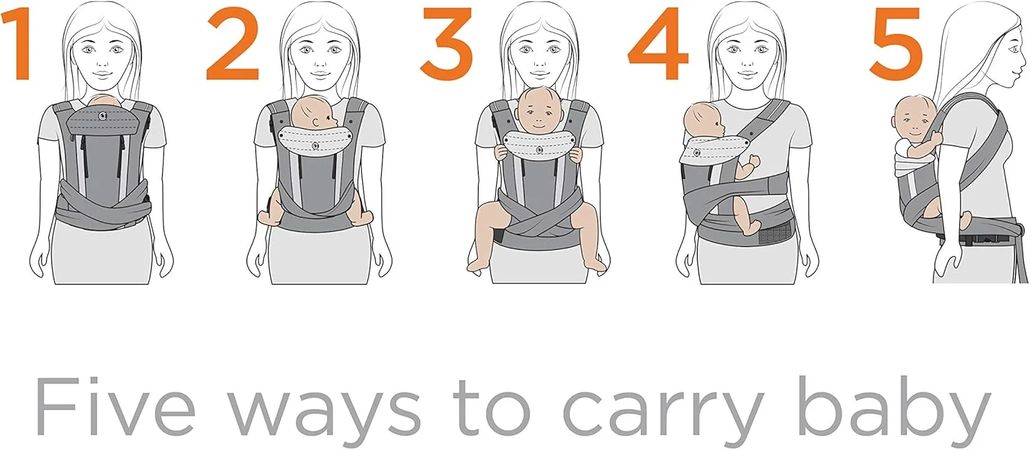 آغوشی نوزاد Contours مدل Cocoon - خاکستری قمری، بسته 1 عددی