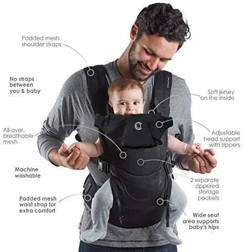 آغوشی نوزاد کانتورز مدل Love 3-In-1 (3.6-13.6 کیلوگرم) - مشکی آغوشی نوزاد کانتورز مدل Love 3-In-1 (3.6-13.6 کیلوگرم) - مشکی