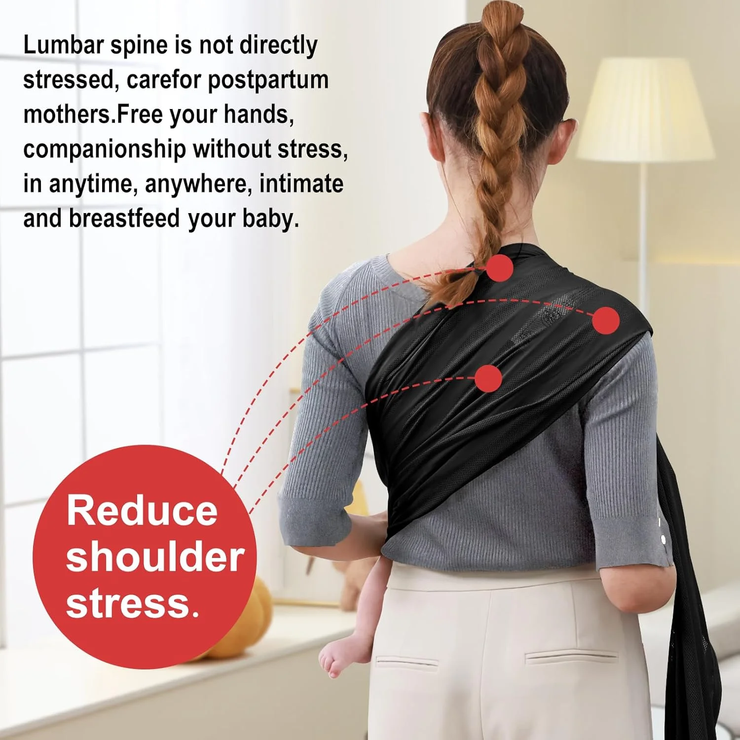 آغوشی حلقه ای نوزاد CUBY، سبک وزن و توری تنفسی، قابل تنظیم و خشک شدن سریع، مناسب نوزادان و کودکان نوپا برای استخر و ساحل (راه راه مشکی) آغوشی حلقه ای نوزاد CUBY، سبک وزن و توری تنفسی، قابل تنظیم و خشک شدن سریع، مناسب نوزادان و کودکان نوپا برای استخر و ساحل (راه راه مشکی)