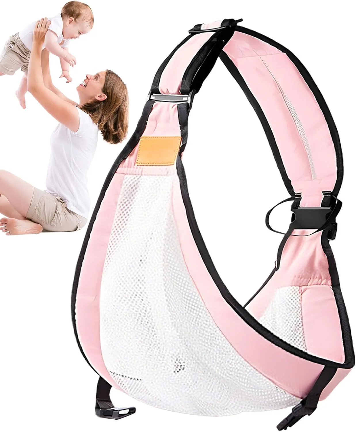 آغوشی نوزاد، لوازم جانبی آغوشی قابل تنظیم برای نوزادان 0-4 ساله، 20 کیلوگرم، توری تنفسی، بند سینه و کمربند، سیستم های مسافرتی برای فعالیت های آبی، پیاده روی، پارک های تفریحی و ساحل