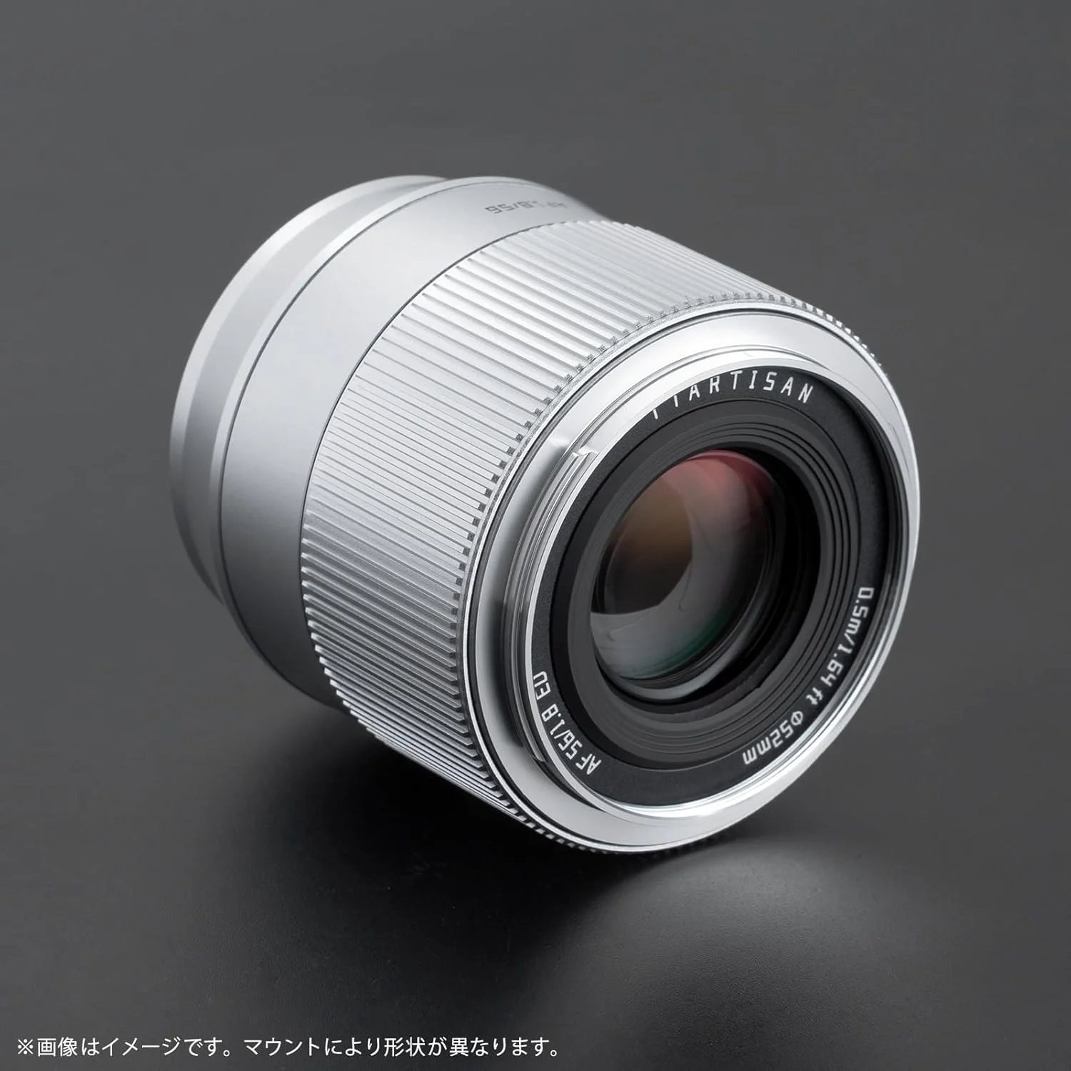 لنز TTArtisan 56mm F1.8 با بدنه فلزی و فوکوس خودکار سازگار با Sony E-Mount - نقره ای