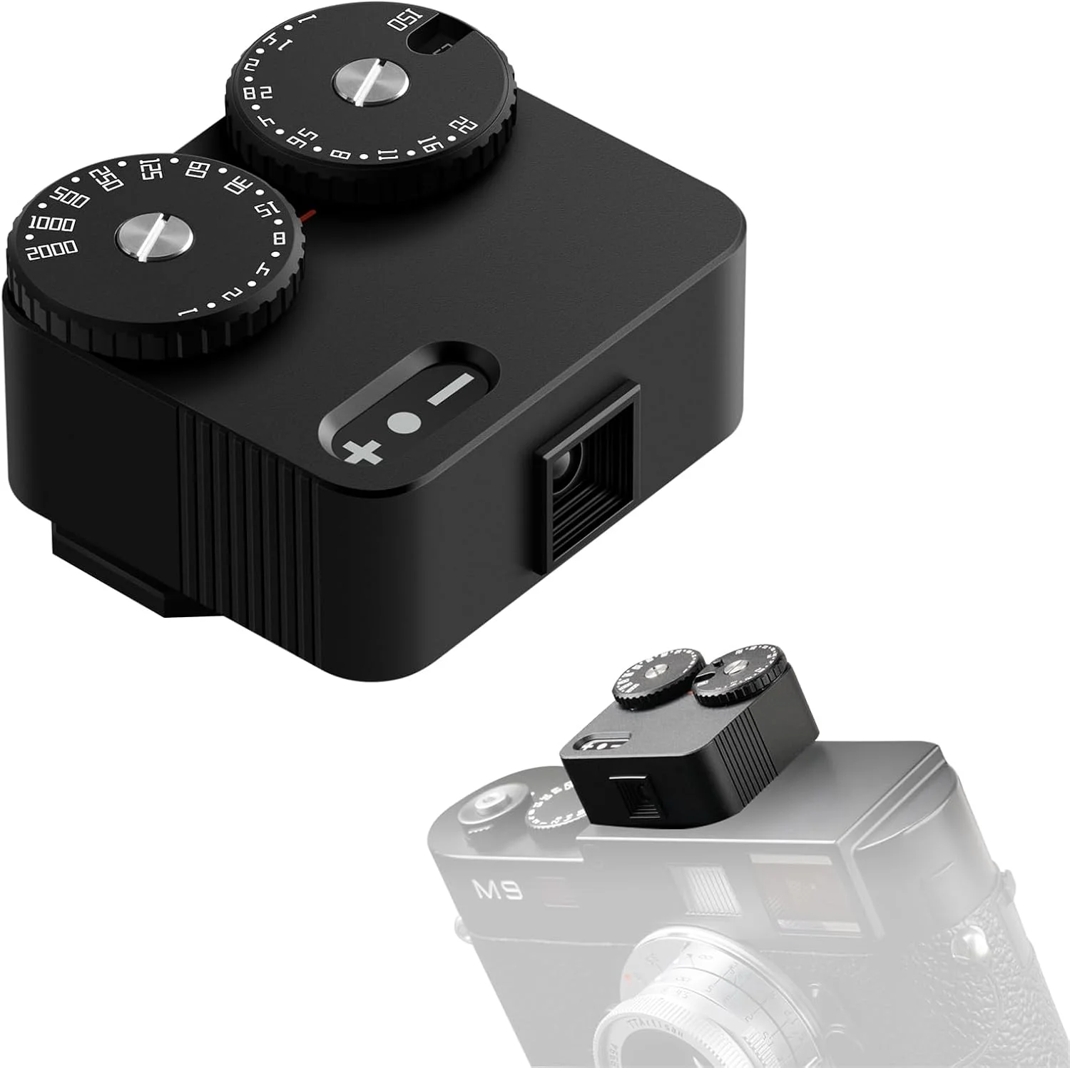 نورسنج TTArtisan Light Meter II نسل دوم لنز دوربین الکترونیکی سازگار با پایه کفشک سرد برای عکاسی سرعت ISO (مشکی)